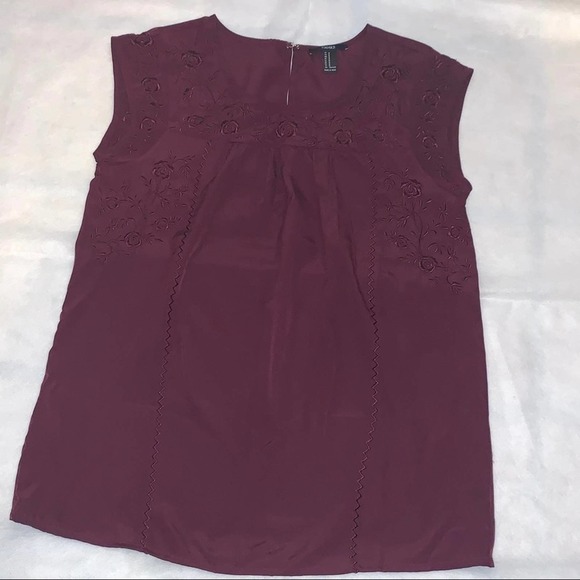 Forever 21 Purple Blouse Medium - Picture 7 of 7